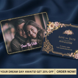 Reserve A Data Floral de Luxo