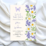 Reserve A Data Floral elegant wedding<br><div class="desc">Purple floral</div>
