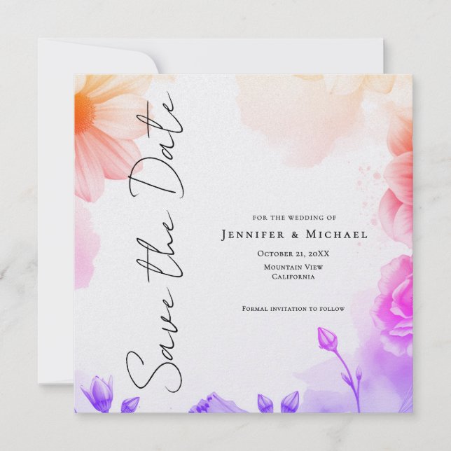 Reserve A Data Floral Professional Minimalist Modern Plain (Frente)