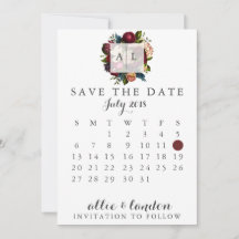 Floral Salvar O Calendário De Data