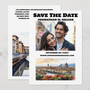Reserve A Data Florence casais de destino de casamento foto Itáli