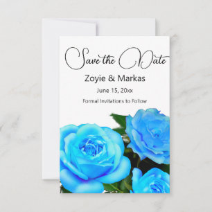 Reserve A Data Flores azuis rosa