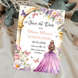 Reserve A Data Flores Borboletas Lilac Princesa Quinceañera