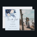 Reserve A Data Flores de Azul Dois foto<br><div class="desc">Flores de Azul dois foto Salvar a Data</div>