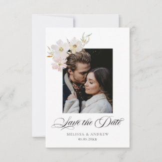 Reserve A Data Flores de Cores de Água de Creme e Blush Salvem a