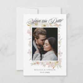 Reserve A Data Flores de Cores de Água de Creme e Blush Salvem a