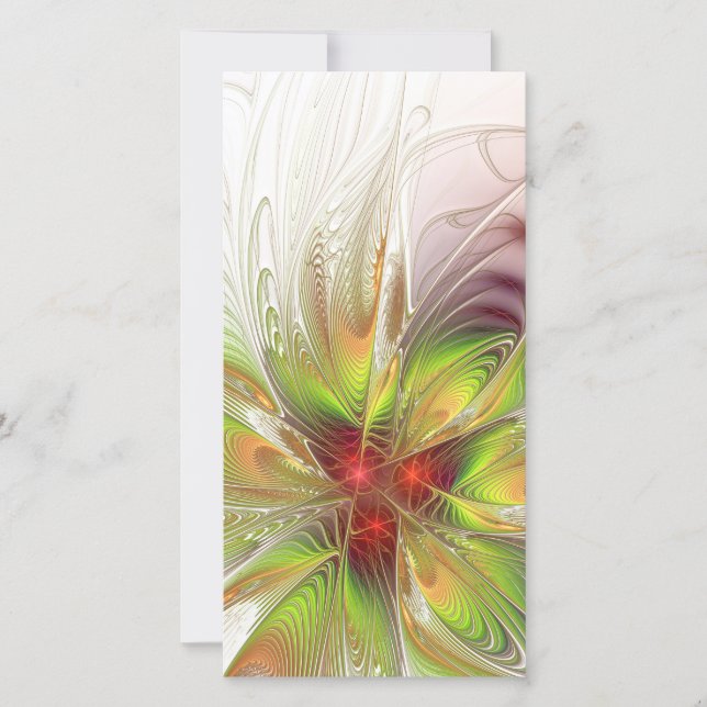 Reserve A Data Flores de fantasia fractal suaves e tenra (Frente)