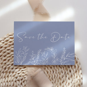 Reserve A Data Flores de Vinca Boho Save The Date