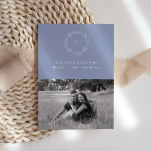 Reserve A Data Flores de Vinca Rosa Noiva Boho Save The Date