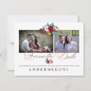 Reserve A Data Flores em Aquarela PixDezines Save the Date