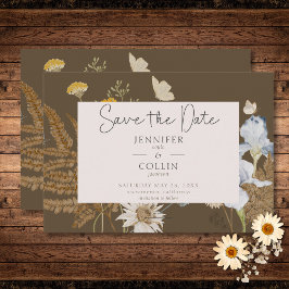 Reserve A Data Flores selvagens no Casamento Marrom