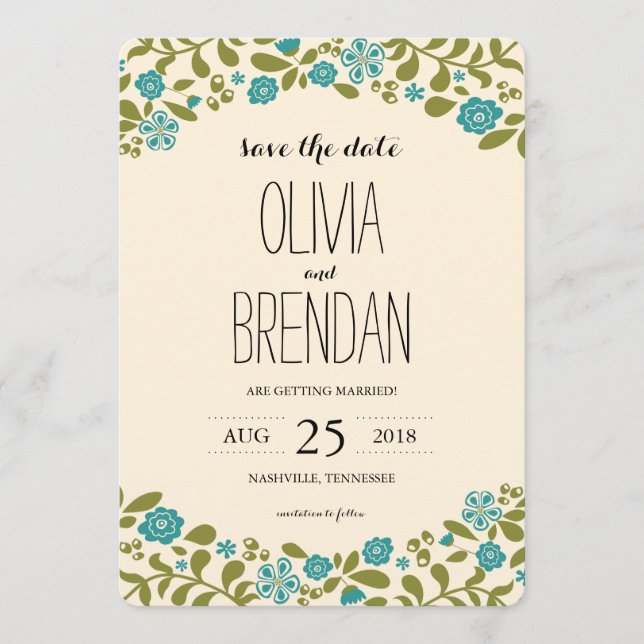 Reserve A Data Flores Silvestres | Salve a Data (Frente)