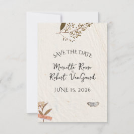 Reserve A Data Flores sob pressão Casamento natural e simples