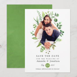 Reserve A Data Floresta Florestal Greenery Casamento
