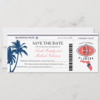 Flórida Salve a Data de Embarque com Foto