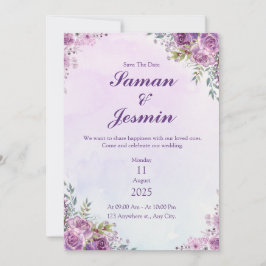 Reserve A Data flush roxo floral geométrico