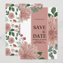 Reserve A Data  Folha de Eucalipto em Aquarela Floral 