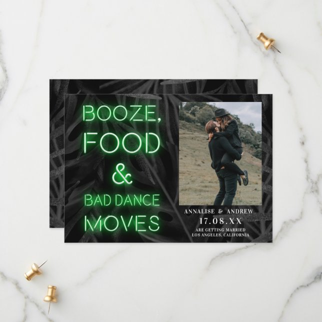 Reserve A Data Folha de palma verde-clara, salvar a foto de data (Frente/Verso In Situ)