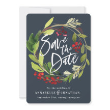 folhagem botânica de inverno cor verde-água vermel