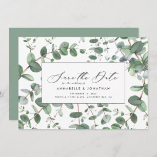 Reserve A Data Folhagem botânica Eucalyptus verde-senada moderna