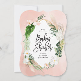 Reserve A Data Folhagem floral geométrica de ouro tropical, cor-d