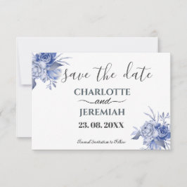 Reserve A Data Folhagem Floral Rustic Blue Eucalyptus Watercolor