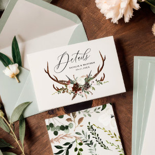 Reserve A Data Folhagem russa, detalhes do casamento floral e est
