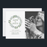 Reserve A Data Folhas de oliveira em aquarela. Coroa botânica. It<br><div class="desc">Cartão de foto de data de salvamento em aquarela de oliveira. Por favor,  entre em contato se precisar de itens adicionais.</div>