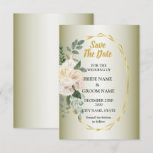 Folhas Verdes Floral Rosa Geométrico Dourado Casam