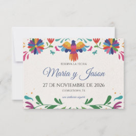 Reserve A Data Folk Art Colorful Floral Fiesta Spanish Wedding