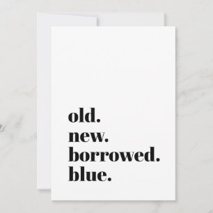 Reserve A Data Fonte Antiga Nova Emprestada Azul Moderna Minimali