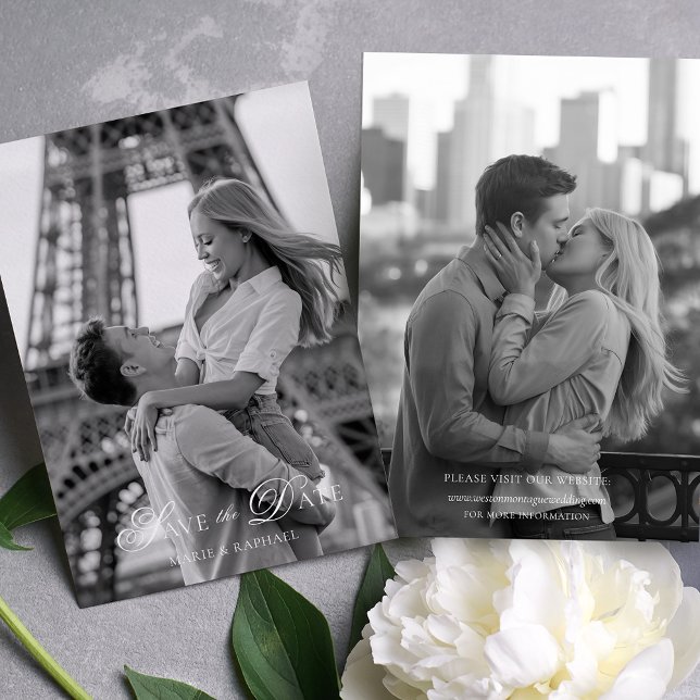 Reserve A Data Fonte de Letra Elegante Foto Save the Date (Criador carregado)