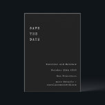 Reserve A Data Fonte de Máquina de Escrever Retro Minimalista Pre<br><div class="desc">Tipografia de Máquina de Escrever Retro Minimalista Preto Casamento Salve a Data</div>