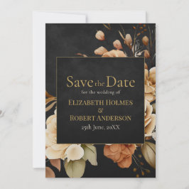 Reserve A Data Forest Witch Black Floral Save the Date