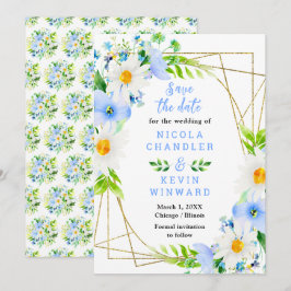 Reserve A Data Forget Me Nots and Daisies Wedding