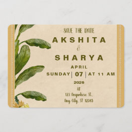 Reserve A Data Formal Traditional Wedding Save the Date 