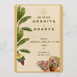 Reserve A Data Formal Traditional Wedding Save the Date 