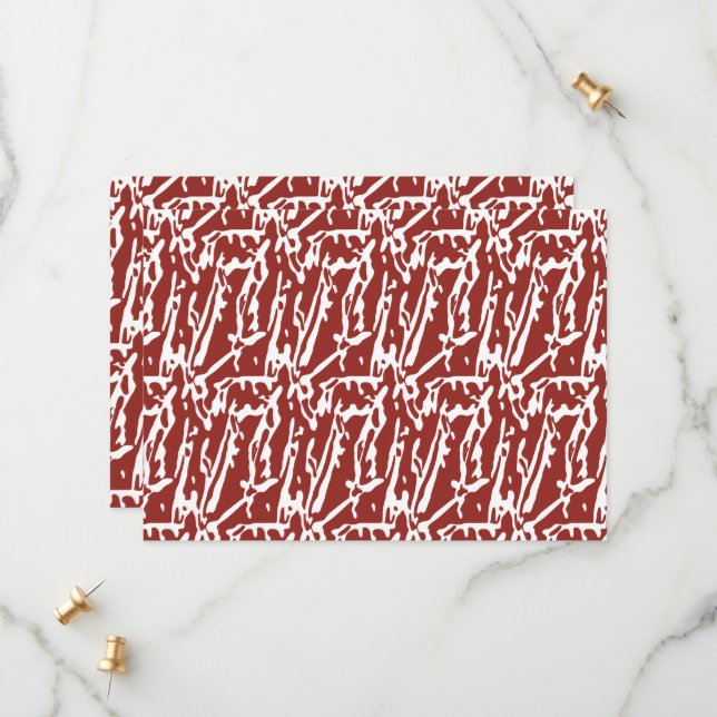 Reserve A Data Formas de abstrato vermelho e laranja se misturam  (Frente/Verso In Situ)