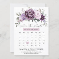 Formas de Casamento Floral Moody Blooms Roxo Dusty