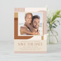 Formas Modernas e Linha Terracota Foto Casamento