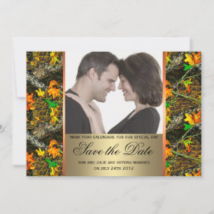 Reserve A Data Foto Camo Save the Date