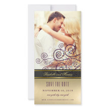 Foto Chic de Pontos Espirais Dourados e Roxos