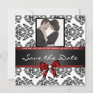 Reserve A Data Foto Damask Save the Date