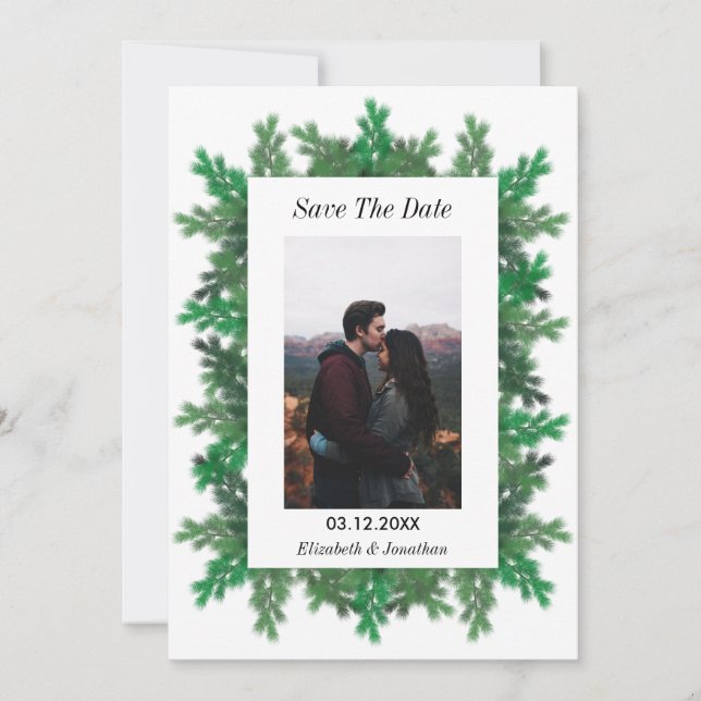 Reserve A Data Foto das filiais da árvore de inverno (Frente)