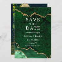 Foto de Ágata Geodo em Aquarela Elegante Verde Már