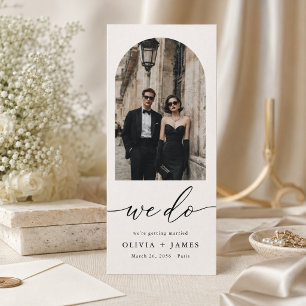 Reserve A Data Foto de Arquivo de Marcador Moderno Casamento Salv