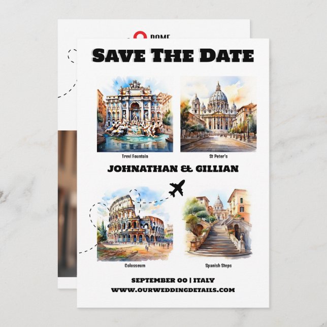 Reserve A Data Foto de atrações turísticas de casamento de destin (Frente/Verso)