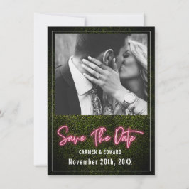 Reserve A Data Foto de Casamento com Caixa de Neon
