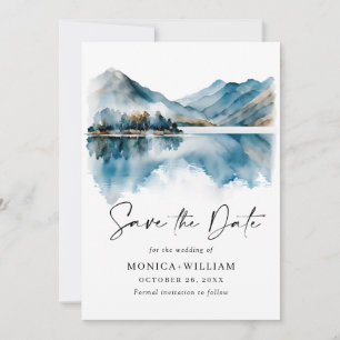 Reserve A Data Foto de Casamento da Floresta das Montanhas Elegan