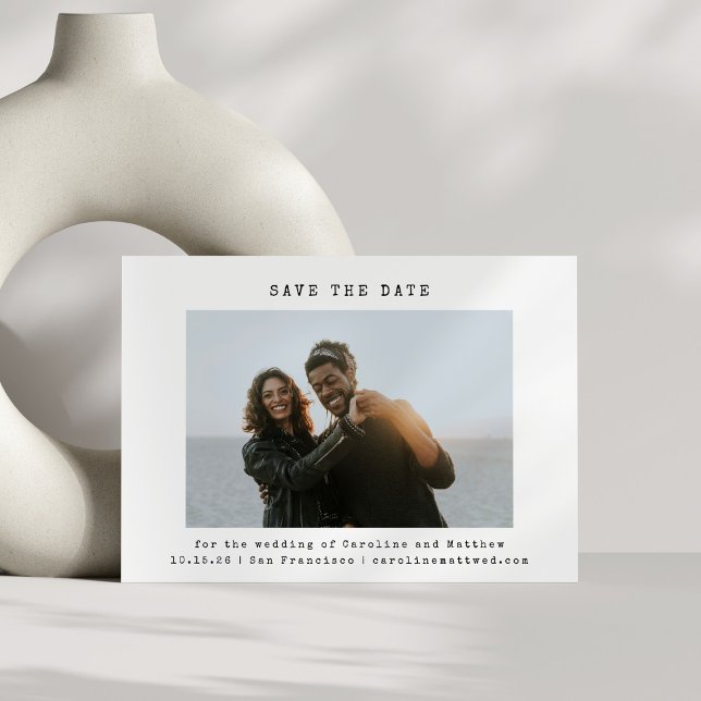 Reserve A Data Foto de Casamento da Letra Retrora Branca com Font (Criador carregado)